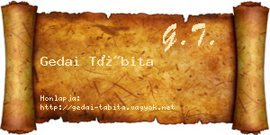 Gedai Tábita névjegykártya